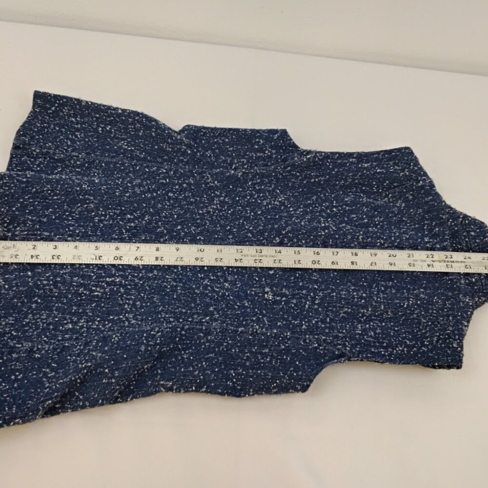 Rag & Bone Slade Vest Women's 2 Blue Tweed High Neck Sleeveless Top #J5189 - Picture 10 of 10